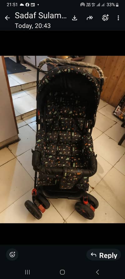 Imported Baby Pram for sale. Almost New  cell no 03324734139