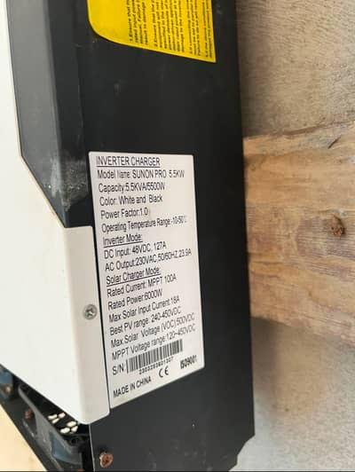 Sako sunon pro 5.5kw inverter