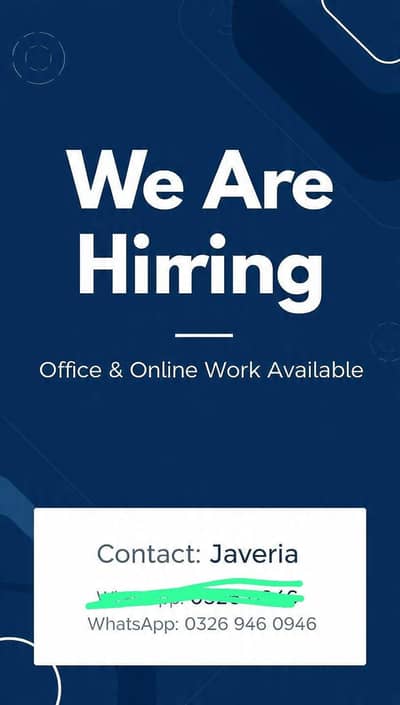URGENT HIRING . . FRESHERS ARE WELCOME