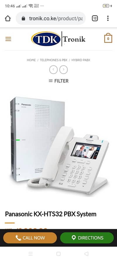 PANASONIC TELEPHONE EXCHANGEOME 2 8 PABX PTCL OFFICES  BUSINESSES