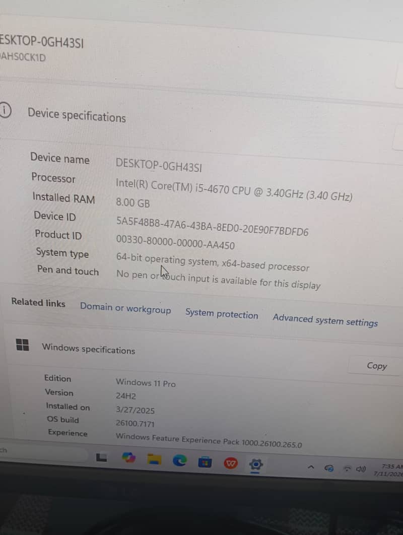i5 4 generation system 4