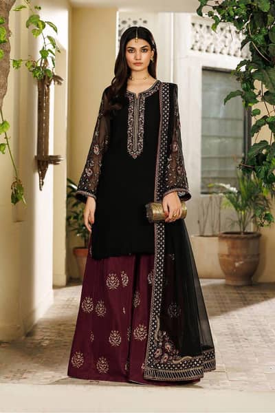 Ahmozi Presenting  Iznik Chiffon Embroidered Unstitched Collection