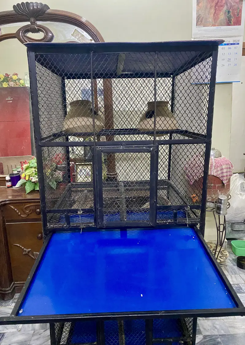 2 Portion Steel Bird Cage - Brand New — photo 3