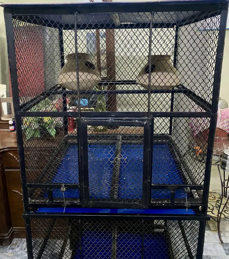 2 Portion Steel Bird Cage - Brand New — photo 4