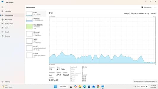 Dell Precision 7530 i5 8th Gen 16GB 256GB SSD Quadro P2000 4GB