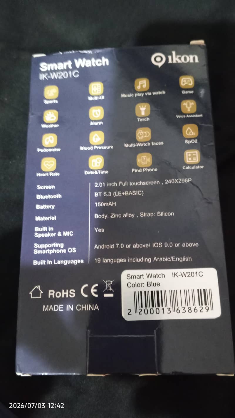 ZERO  SMART WATCH 3