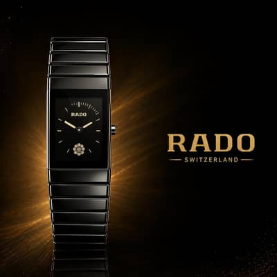 Rado Black Ceramic Style Watch – Premium Luxury Design
