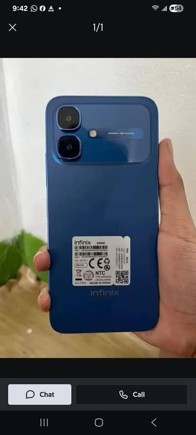 Infinix smart 20 PTA approved with box my WhatsApp number  03254781768