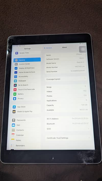 IPAD AIR 2 128 GB