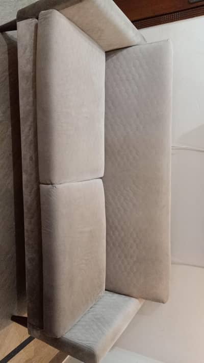3 seater velvet sofa with table