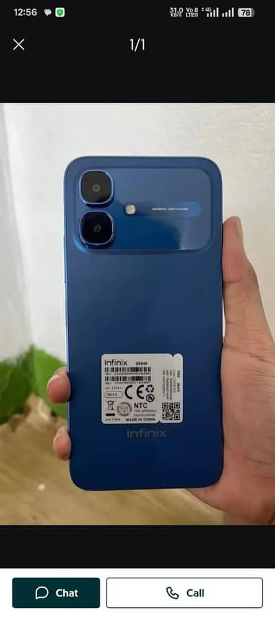Infinix smart 20 PTA approved with box my WhatsApp number  03254781768