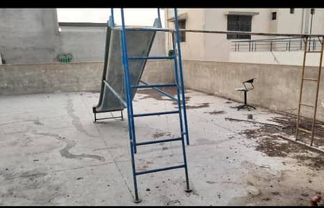 sliding set with climbing and swing  space