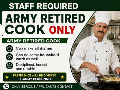 Army Retired Cook