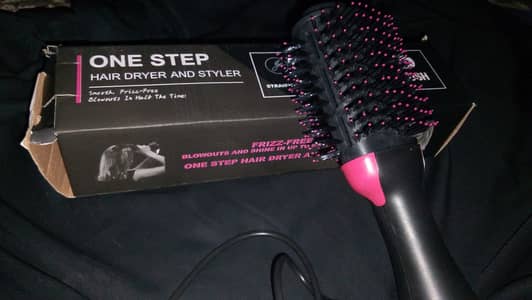 One step hot air brush