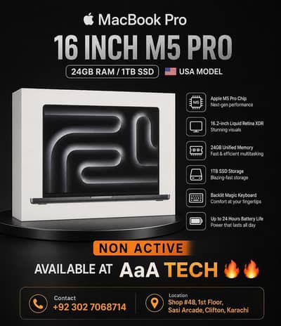 MACBOOK PRO M5 16 INCH 24/1TB