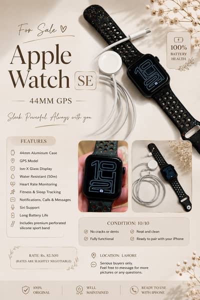 Apple Watch SE 44mm GPS | Like New