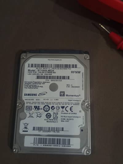 Laptop HardDrive 100% Health Branded Laptop Hard Drive 1TB