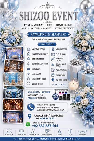 Birthday, Wedding, and Any Event Decor