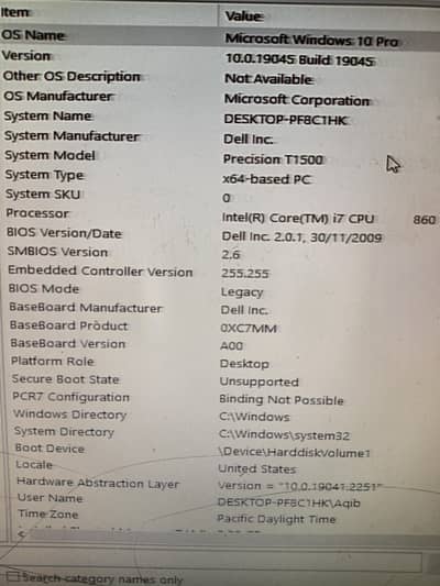 Dell pc+ lcd