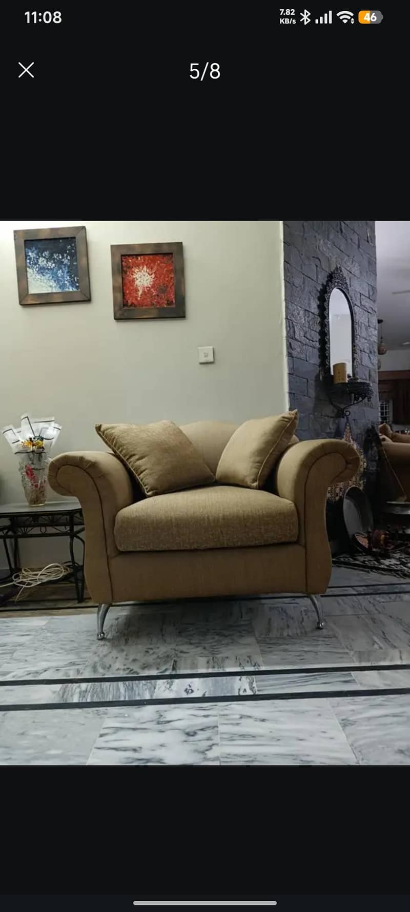 sofa set almost new 2