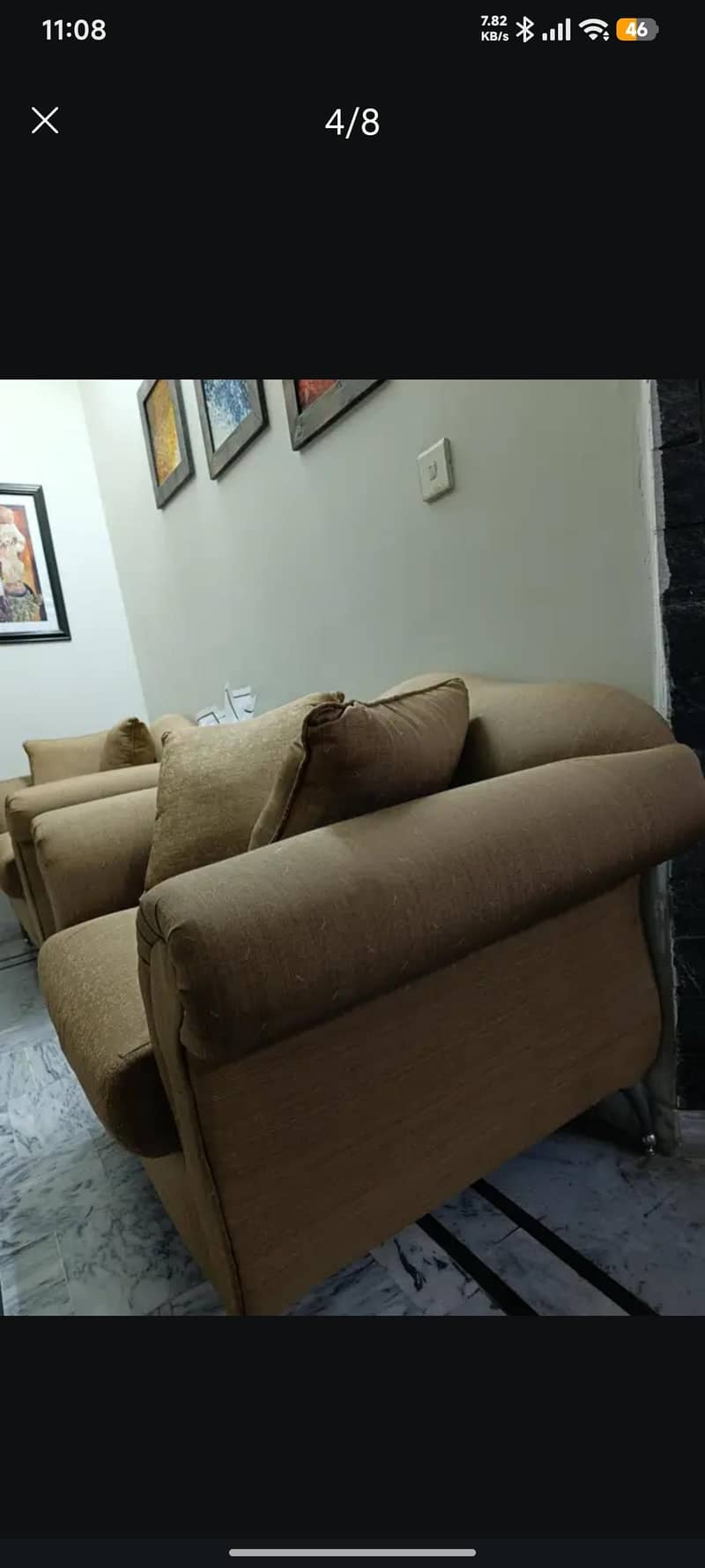 sofa set almost new 3