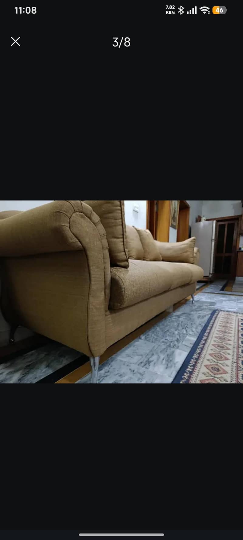 sofa set almost new 4