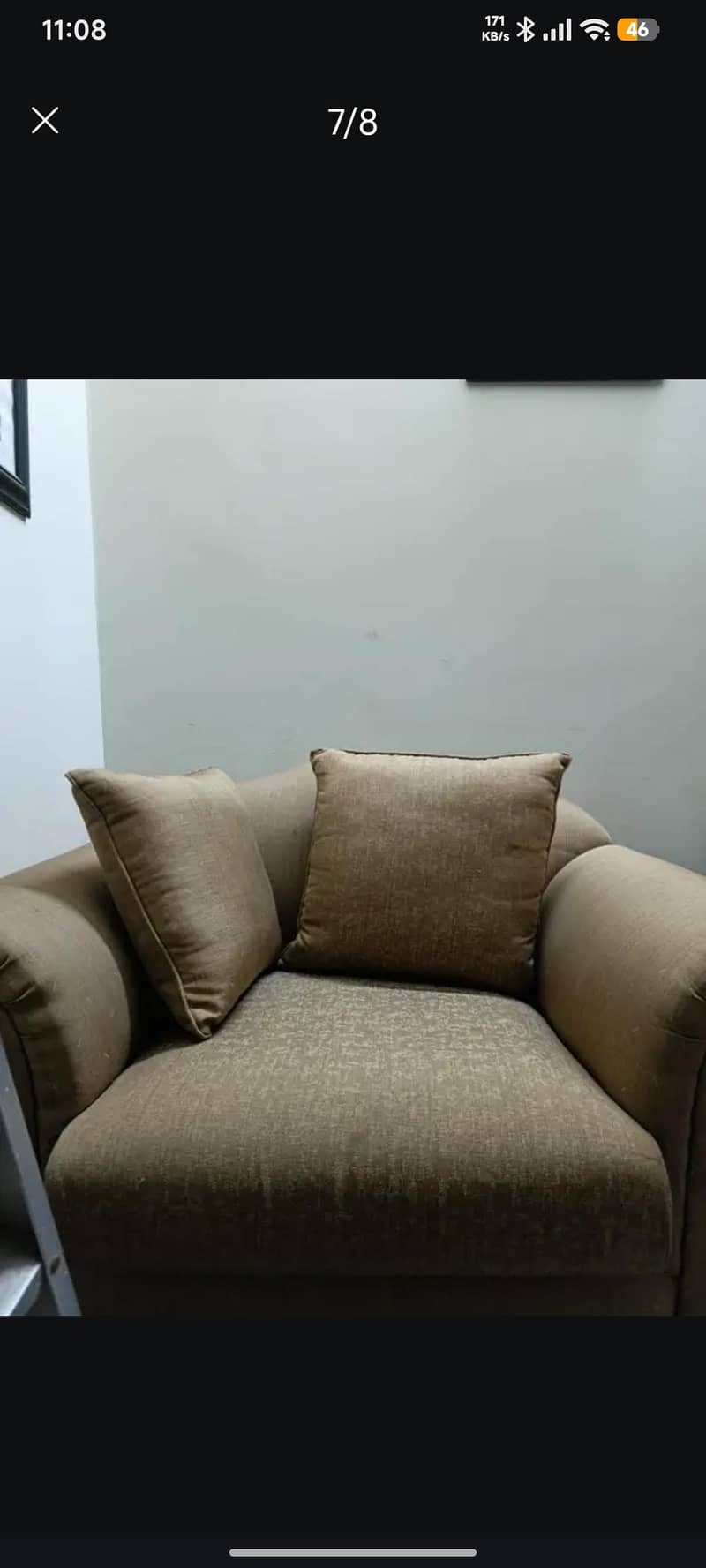 sofa set almost new 6