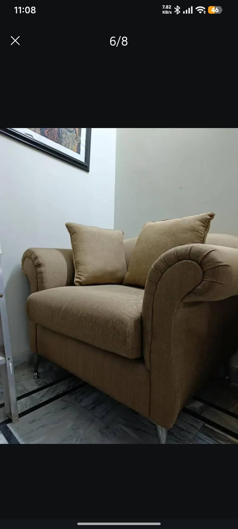 sofa set almost new 7