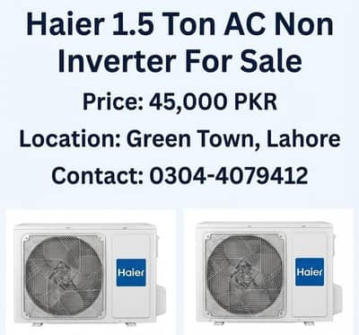 Haier 1.5 ton AC Non inverter