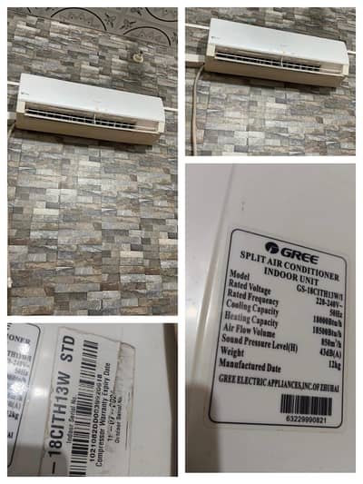 Gree 1.5 ten inverter ac total original