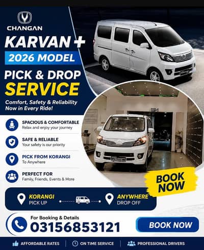 Changan karvan+ 2026 Model Available on Rent