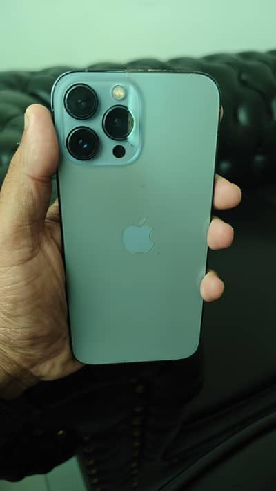i phone 13 pro max 256 GB  blue color  PTA approved water pack 9/10