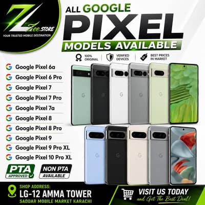 Google 6A | 6 | 6 Pro | 7 | 8 | 9 | 10 & Pro And Pro Xl Available