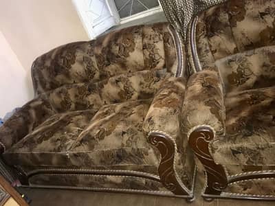 2 seater 2 Sofa high quality wood soft foam