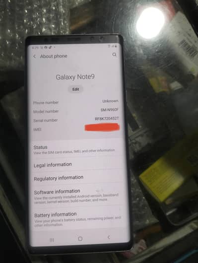 Samsung Mobile Note 9