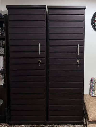 2 patt almari wooden big size