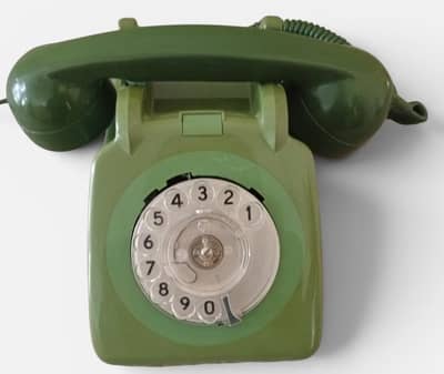 antique classic vintage rotary telephone set