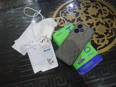Infinix Hot 30 play 4+4 64 with box charger Official PTA proof Read Ad