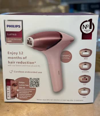 Philips Lumea IPL Laser Hair Removal Series 9900 Flashing Laser Gunn Permanent Hair Removal Device Face Body