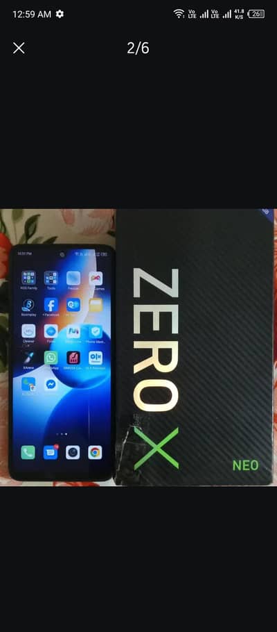 Infinix Zero X Neo 8/128 with box • Exchange Possible