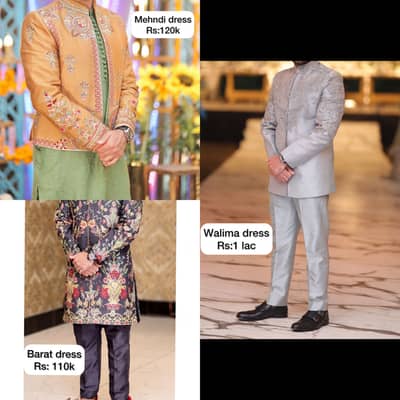 Mehndi, Barat & Walima Sherwani Collection | Designer Wedding Wear