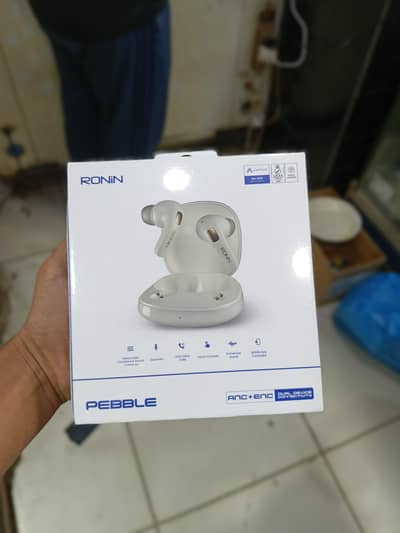 Ronin Pebble Wireless Earbuds Original | ANC + ENC | Sealed Pack