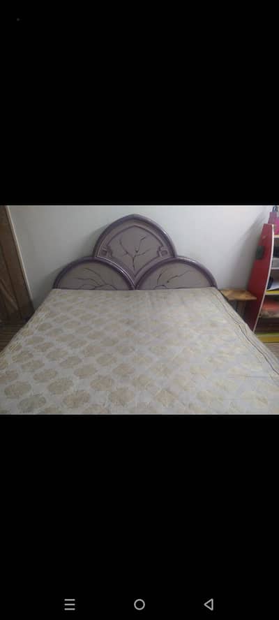 bed with mattress