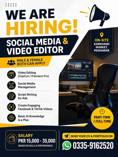Social Media & Video Editor (On-Site)