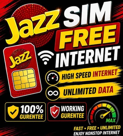 Jazz Free Internet Sim – High Speed Data