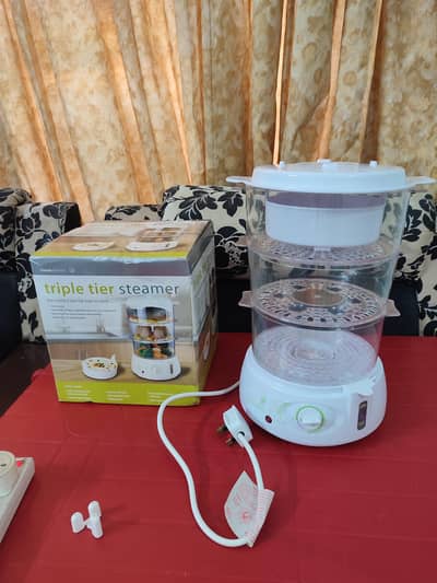 Lloyds Pharmacy 3 Tier Electric Food Steamer / Steam Cooker