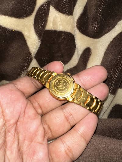 Swistar Swiss quartz watch 22k gold plated