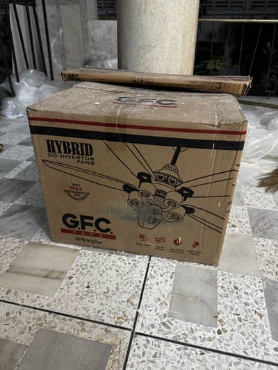 G. F. C FAN. Black colour, 5 wings