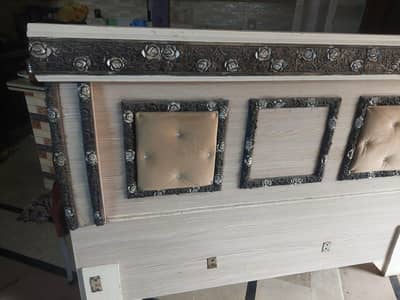 wooden bed