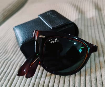 Original Ray-Ban RB4105 Folding Wayfarer Sunglasses - Made in Italy